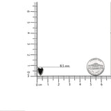 14K White Gold 2.00 Cttw Pear Cut Black Diamond Stud Earrings-4 thumbnail 5