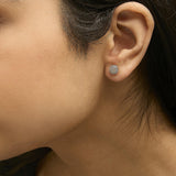 10K Yellow Gold 1/7 Cttw Diamond Beaded Halo Stud Earrings-2 thumbnail 3