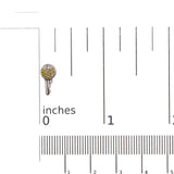 925 Sterling Silver 1/6ct TDW  Yellow Treated  Diamond Charm Earrings-4 thumbnail 5