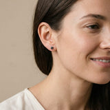 .925 Sterling Silver Princess-Cut Square Black Diamond Classic 4-Prong Stud Earrings with Screw Backs-2 thumbnail 3