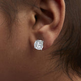 IGI Certified 14K White Gold 5.00 Cttw Round Brilliant-Cut Lab Grown Diamond Classic 4-Prong Stud Earrings with Screw Backs (F-G Color, SI1 Clarity)-2 thumbnail 3
