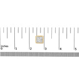 14K Yellow Gold 1.0 Cttw Princess Cut Diamond Composite Stud Earrings with Screw Backs (J-K Color, SI1-SI2 Clarity)-4 thumbnail 5