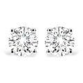 14K White Gold 2 3/4 Cttw Round Brilliant-Cut Lab Grown Diamond Classic 4-Prong Stud Earrings (F-G Color, VS1-VS2 Clarity)-0