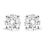 14K White Gold 2 3/4 Cttw Round Brilliant-Cut Lab Grown Diamond Classic 4-Prong Stud Earrings (F-G Color, VS1-VS2 Clarity)-0 thumbnail 1