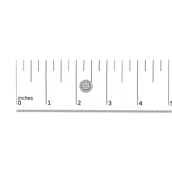 14K White Gold 3.0 Cttw Lab-Grown Diamond Hidden Halo Stud Earrings