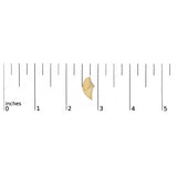 14K Yellow Gold Plated .925 Sterling Silver Diamond Accent Fan Wing Stud Earrings (H-I Color, I1-I2 Clarity)-4 thumbnail 5