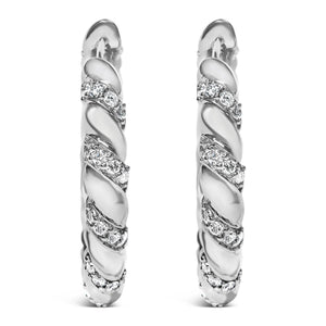 14K White Gold 1 1/5 Cttw Lab Grown Diamond Swirl Design 1