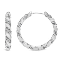 14K White Gold 1 1/5 Cttw Lab Grown Diamond Swirl Design 1