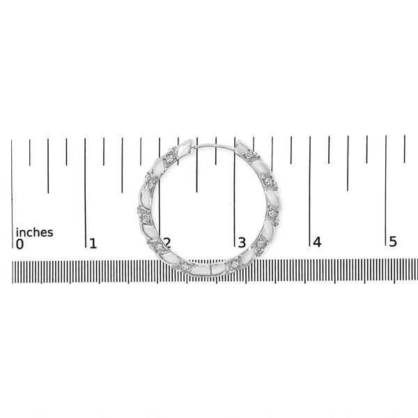 14K White Gold 1 1/5 Cttw Lab Grown Diamond Swirl Design 1