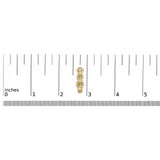 14K Yellow Gold Plated .925 Sterling Silver 1/2 Cttw Diamond Chain Link Drop Earrings (H-I Color, I1-I2 Clarity)-4 thumbnail 5