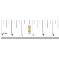 14K Yellow Gold Plated .925 Sterling Silver 1/2 Cttw Diamond Chain Link Drop Earrings (H-I Color, I1-I2 Clarity)