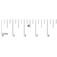 .925 Sterling Silver 1/3 Cttw White and Blue Diamond Halo Stud Earring