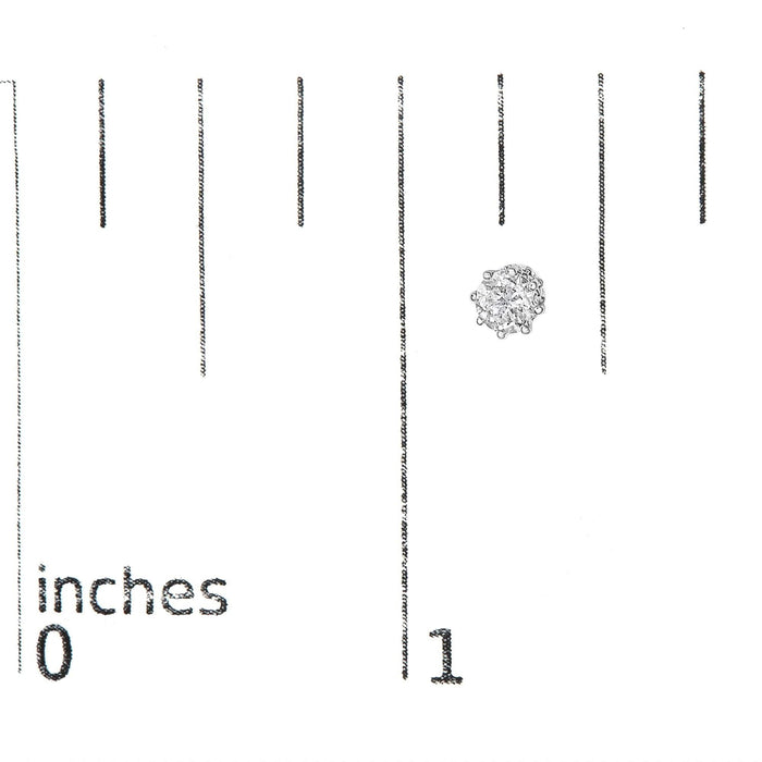 14K White Gold 1.0 Cttw Lab-Grown Diamond 8 Prong Hidden Halo Stud Earrings (F-G Color, VS1-VS2 Clarity)