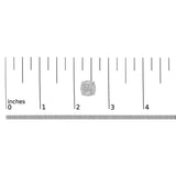 Sterling Silver 1 Cttw Princess Cut Diamond Square Halo Stud Earrings-4 thumbnail 5