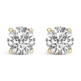 14K Gold Round Lab Grown Diamond Solitaire Stud Earrings with Screw Backs-13 thumbnail 12