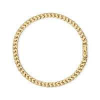 14K Yellow Gold 1 3/4 Cttw Diamond and 5.0 Cttw Blue Sapphire Bezel Set Tennis Bracelet (G-H Color, SI1-SI2 Clarity) - 7