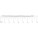 14K White Gold 1.00 Cttw Paperclip Link Bracelet-4 thumbnail 5