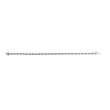 14K White Gold Alternating 1 1/2 Cttw Diamond and Emerald Tennis Bracelet-3 thumbnail 4