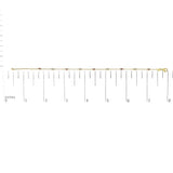 14K Yellow Gold Alternating Red Ruby and White Diamond Bezel Station Chain Bracelet (I-J Color, SI2-I1 Clarity) - 8