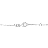 14K White Gold Alternating Blue Sapphire and Diamond Bezel Station Chain Bracelet - Size 7.5 inch-3 thumbnail 4