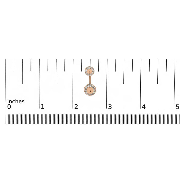 14K Rose Gold 1.00 Cttw Diamond Double Cone Jacket Stud Earring (G-H Color, SI1-SI2 Clarity)