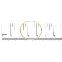 14K Yellow Gold 1/3 Cttw Diamond Half Eternity Bangle Bracelet (I-J Color, I2-I3 Clarity) - 7.75