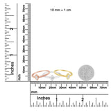 14K Gold Plated .925 Sterling Silver 1/6 Cttw Diamond Marquise Shaped Stackable Promise Ring Set (J-K Color, I1-I2 Clarity)-4 thumbnail 5