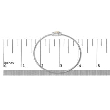 .925 Sterling Silver 7X7MM Created Opal and White Sapphire Halo Bangle Bracelet - 7 Inches-4