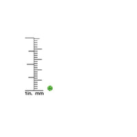 .925 Sterling Silver 1/5 Cttw Round Brilliant-Cut Green Diamond Classic 4-Prong Stud Earrings (Fancy Color-Enhanced, I2-I3 Clarity)