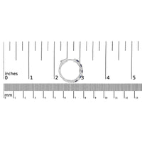 14K White Gold 4x3mm Oval Blue Sapphire and 1/4 Cttw Diamond Alternating Hoop Earring (I-J Color, SI2-I1 Clarity)