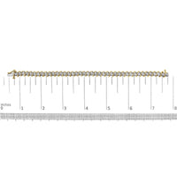 18K Yellow Gold 4.0 Cttw Round-Cut Diamond S-Link 7