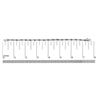 14k White Gold 2 1/4 Cttw Champagne Diamond Bar Link 7