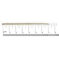 14K Yellow Gold 8.00 Cttw Half Bezel Set Diamond Tennis Bracelet (H-I Color, SI2-I1 Clarity) - 7