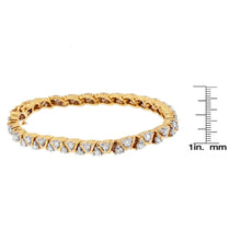 14K Yellow Gold Round-Cut Diamond Bracelet (4.00 cttw, H-I Color, I1-I2 Clarity)-3