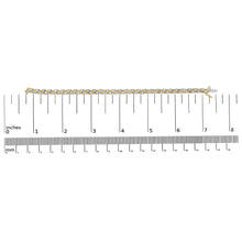 14K Yellow Gold 4.00 Cttw Diamond Triangle Link Tennis Bracelet (H-I Color, I1-I2 Clarity) - 7" Inches-4