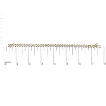 14K Yellow Gold Plated .925 Sterling Silver 1/2 Cttw Round Miracle-Set Diamond S-Curve Tennis Bracelet (I-J Color, I3 Clarity) - 7"-4