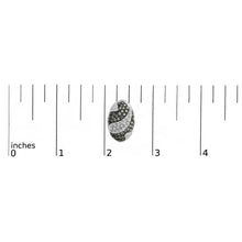 14K White Gold 2.00 Cttw White and Treated Blue Diamond Oval Shield Omega Back Earrings (H-I Color, SI1-SI2 Clarity)-4