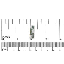 14K Yellow Gold 2.00 Cttw White and Treated Blue Diamond Four-Row Pavé Omegaback Earrings (H-I Color, SI1-SI2 Clarity)-4