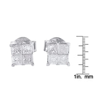 10k White Gold Diamond Stud Earrings (0.60 cttw, I-J Color, I2-I3 Clarity)