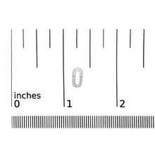 925 Sterling Silver 1/10 Diamond Diamond Paperclip Stud Earrings (H-I Color, I2-I3 Clarity)-4