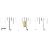 14K Yellow Gold Plated .925 Sterling Silver 1/3 Cttw Diamond and Ball Bead J Hoop Earrings (H-I Color, I1-I2 Clarity)-4 thumbnail 5