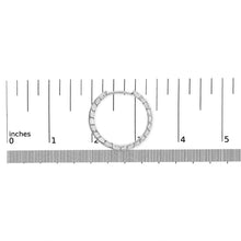 14K White Gold 1/4 Cttw Lab Grown Diamond Leafy Wreath Hoop Earrings (F-G Color, VS1-VS2 Clarity)-4