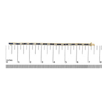 14K Yellow Gold 1 3/4 Cttw Diamond and 5.0 Cttw Blue Sapphire Bezel Set Tennis Bracelet (G-H Color, SI1-SI2 Clarity) - 7