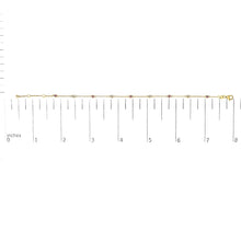 14K Yellow Gold Alternating Red Ruby and White Diamond Bezel Station Chain Bracelet (I-J Color, SI2-I1 Clarity) - 8" Inches-4