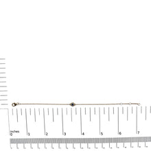 10K Yellow Gold Blue Sapphire and Diamond Accent Evil Eye Station Link Bracelet  (H-I Color, I1-I2 Clarity) - Size 7"-4