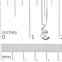 10K White Gold 1/10 Cttw Diamond Solitaire Spiral 18