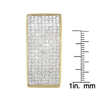 14K Yellow Gold Princess Cut Diamond Block Pendant Necklace (2 5/8 cttw, H-I Color, SI2-I1 Clarity)