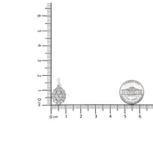 .925 Sterling Silver 1 1/2 Cttw Diamond Oval Cluster Pendant Necklace (I-J Color, I2-I3 Clarity) - 18"-4