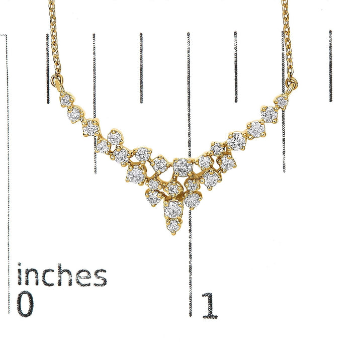 14K Yellow Gold 1/2 Cttw Diamond Scattered 