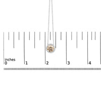 14K White Gold 2 3/8 Cttw Lab Grown Pink Diamond Solitaire with Halo Pendant Necklace - 17